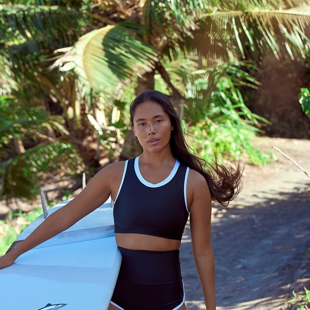 Salt Gypsy Crop Surf Top size L